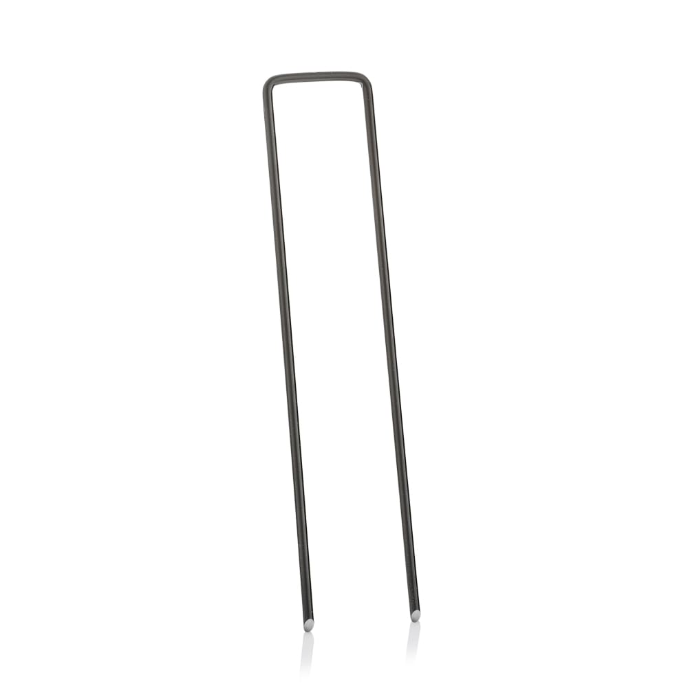 GardenMate Erdanker 150mm Stahldraht Bodenanker 100 Stück rostig