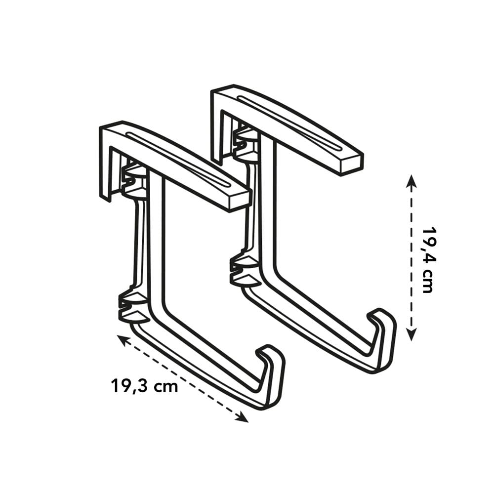 elho Accessories Universal Halter Balkonkasten Anthrazit 19 cm