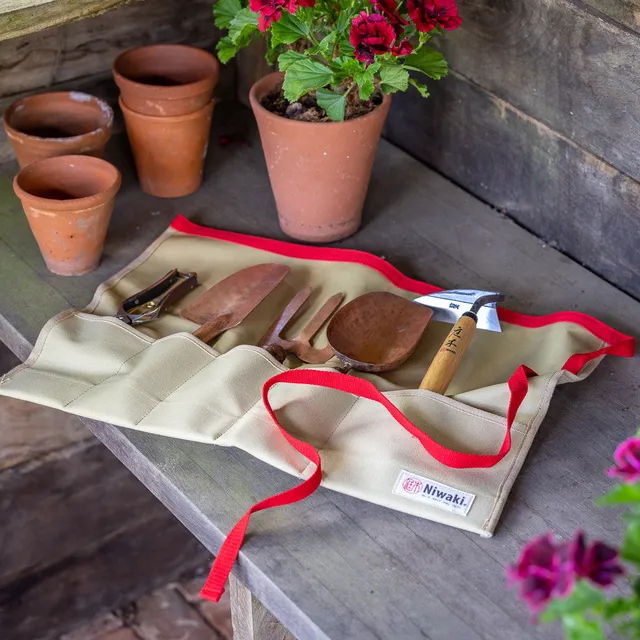 Sarah Raven Niwaki Canvas Tool Wrap Werkzeugrolle 58,8cm