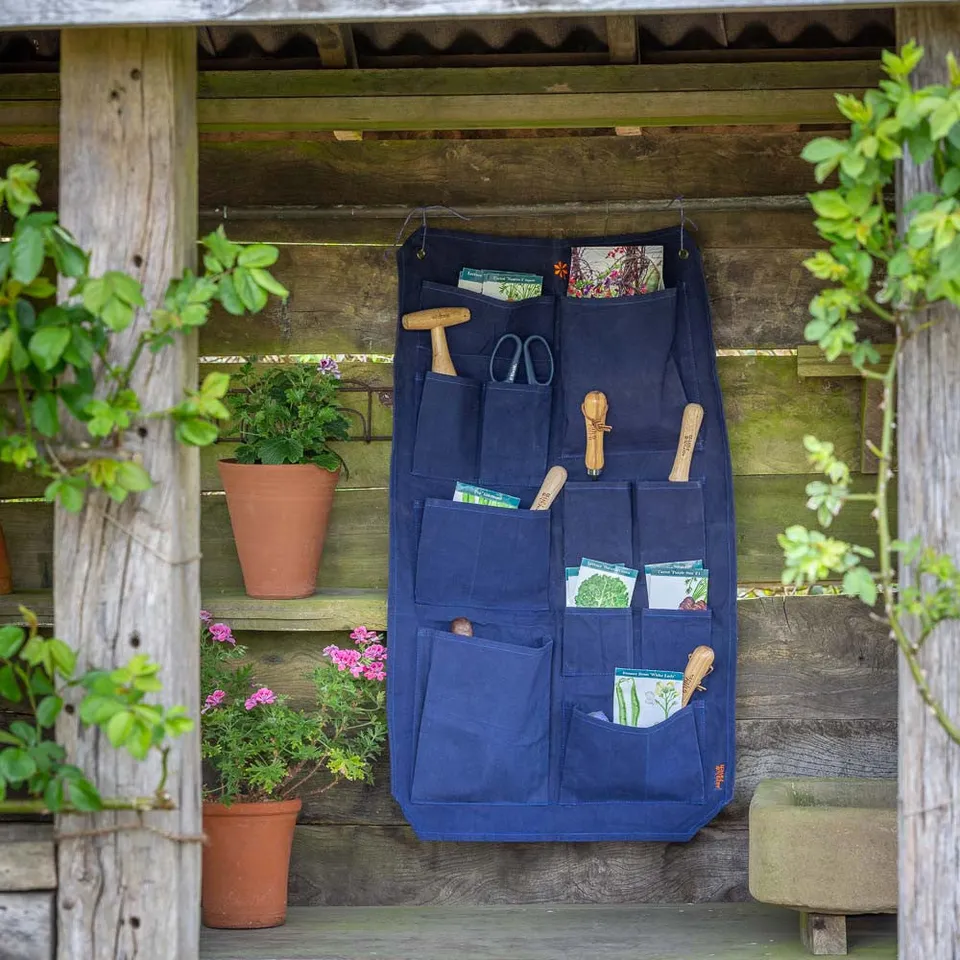 Sarah Raven Gardening Wand Werkzeugtasche Canvas 60cm