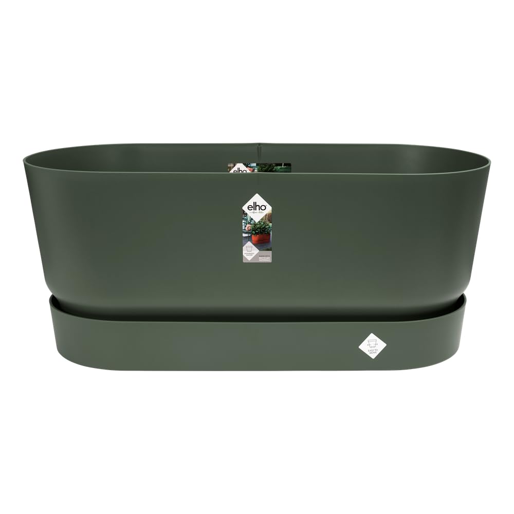 elho Greenville 80cm Pflanztopf Leaf Green mit Rollen