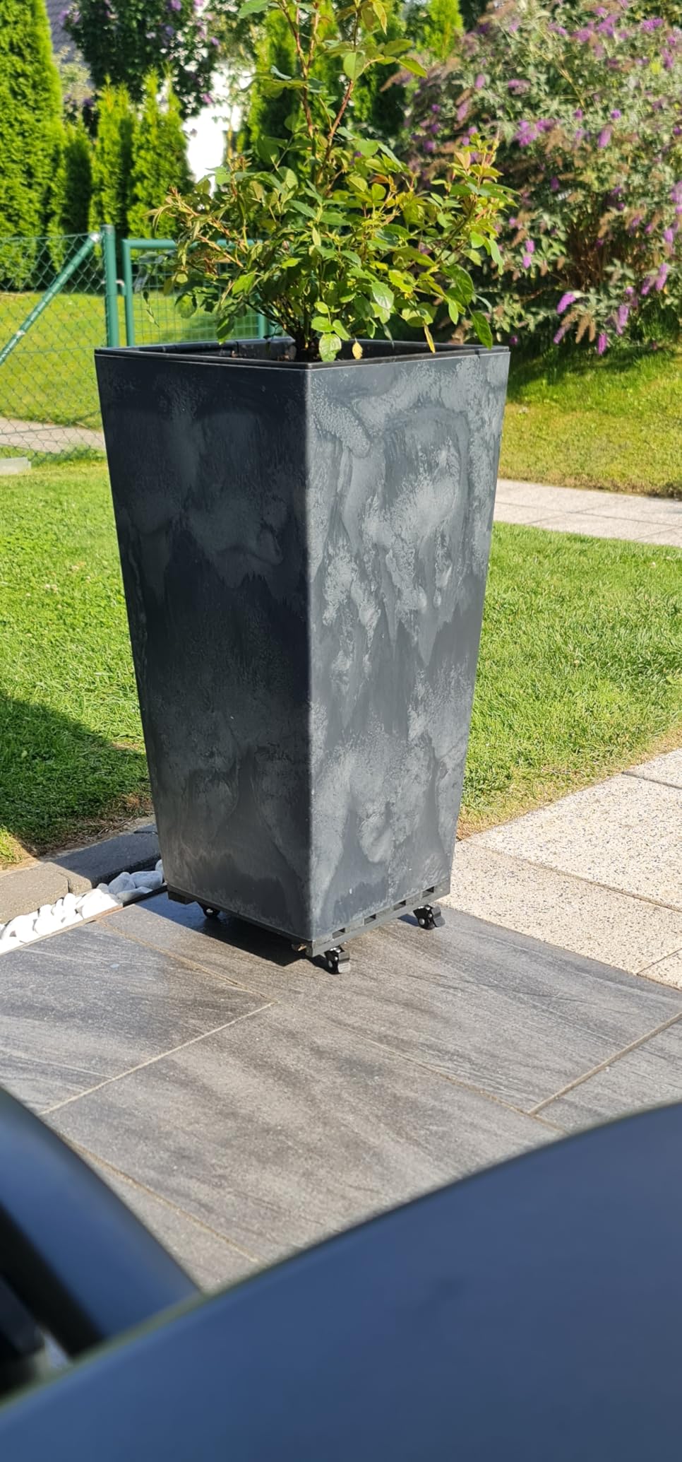Prosperplast Urbi Pflanzkübel Beton-Optik Marengo Braun 50 cm