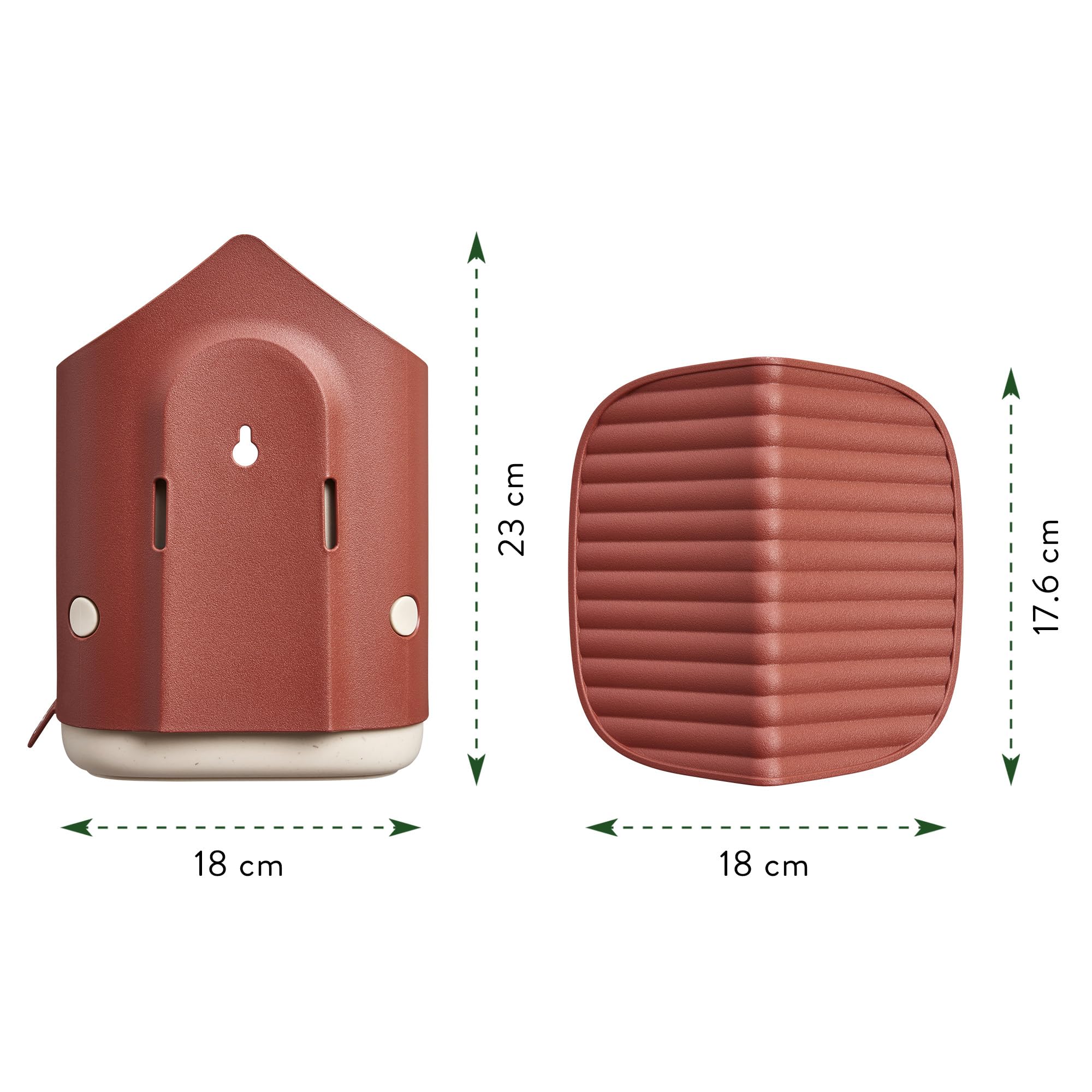 elho Cosy Insektenhotel 18cm Tuscan Red für Bienen recycelt