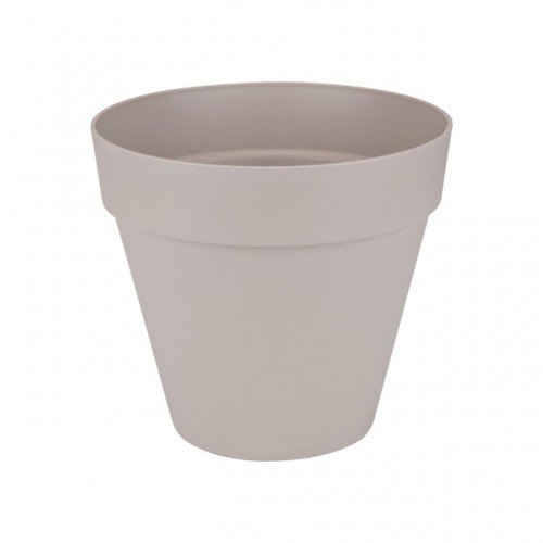 elho Loft Urban Round 60 Blumentopf Warm Grey mit Rollen 60 cm