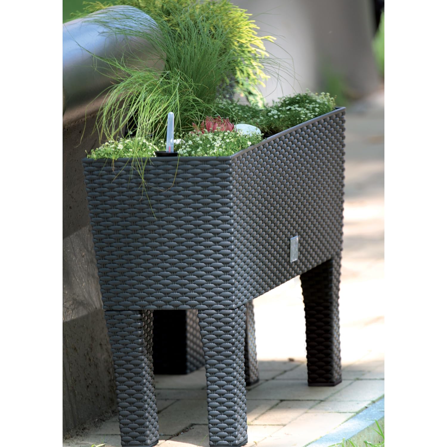 Prosperplast Rato Case High Blumenkasten schwarz 60cm Bewässerung