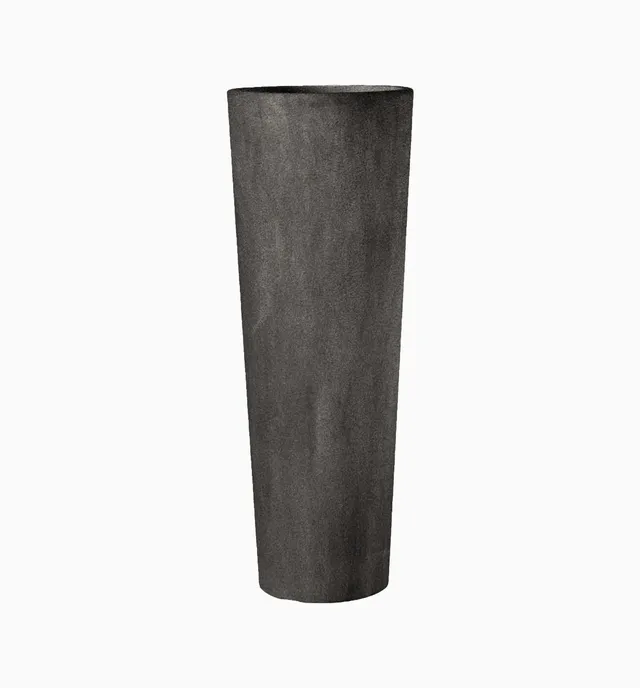 Serralunga New Pot High Pflanztopf Moleskin Anthrazit 35x35x90