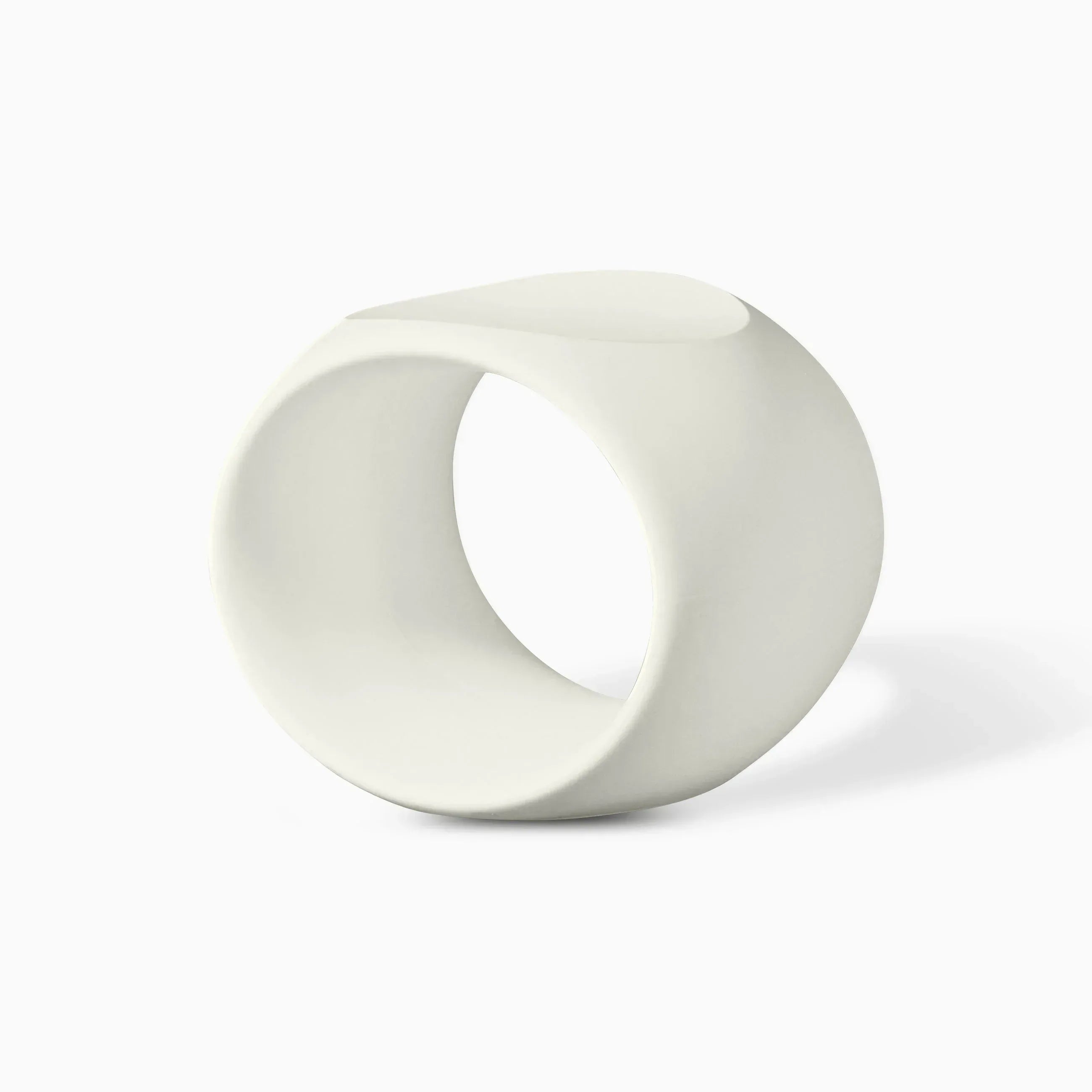 Serralunga Cero Hocker Weiß rund Outdoor Polyethylen