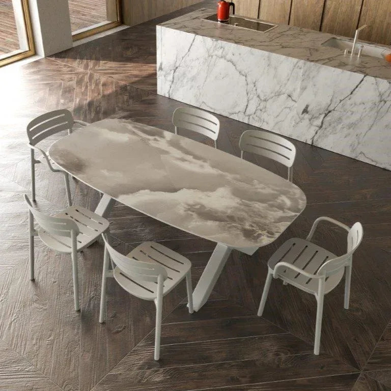 Serralunga Banqueté 200 Tisch Carrara rechteckig