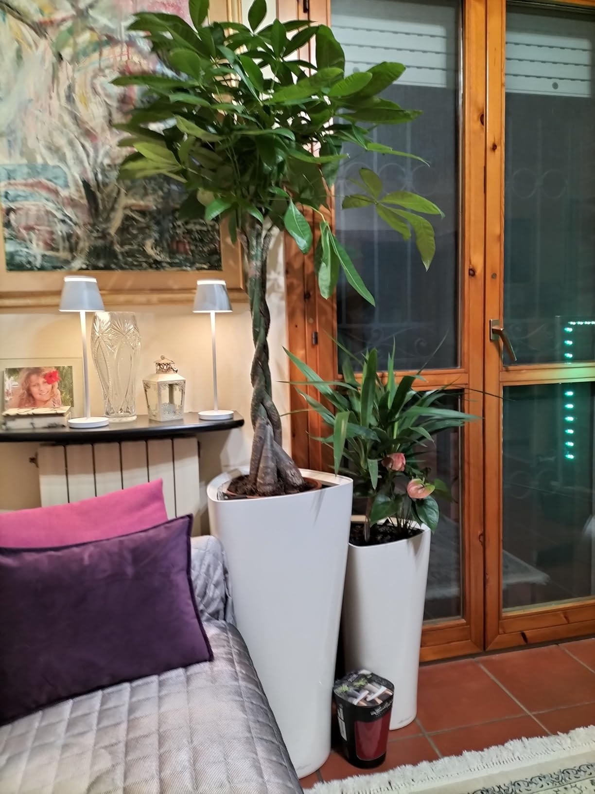 Lechuza Delta Premium 30 Pflanzsäule Anthrazit Metallic