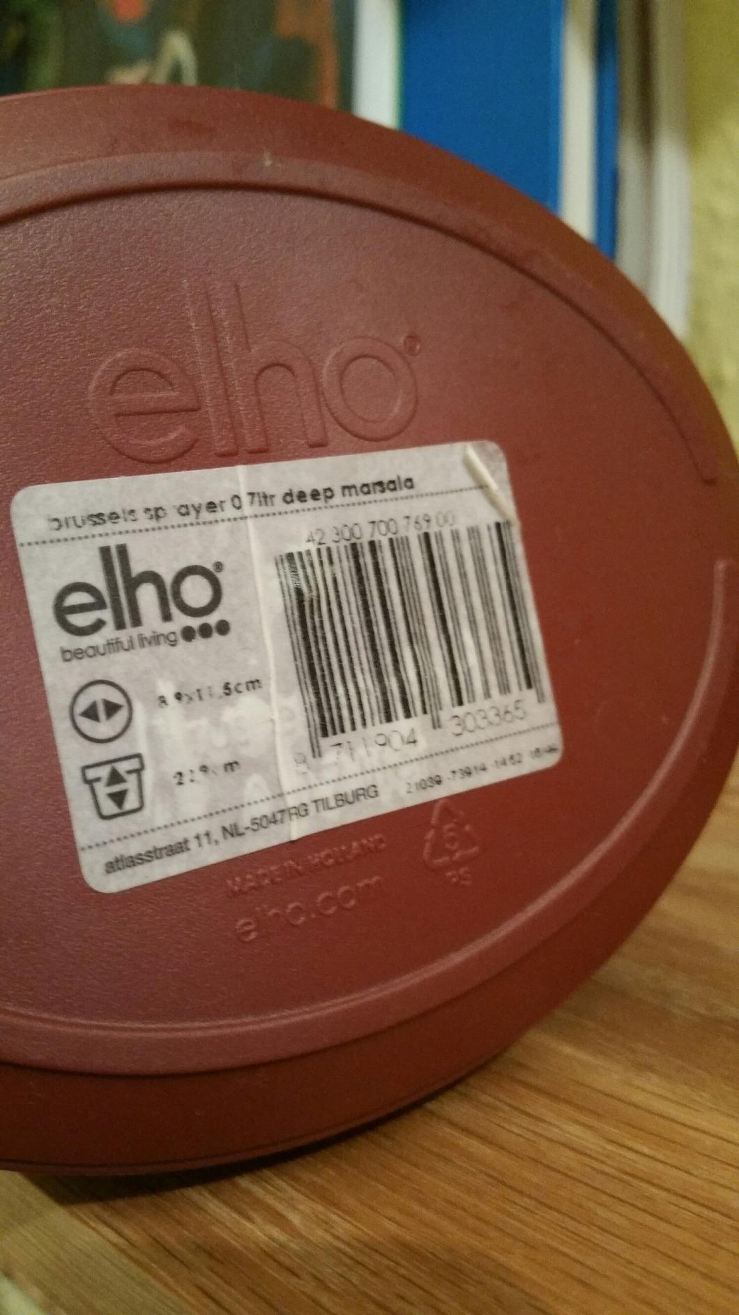 elho Brussels Sprüher 0,7 L Sprühflasche Anthrazit verstellbar