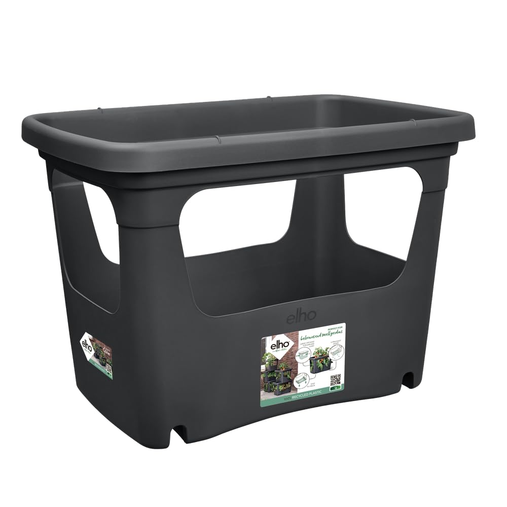 elho Green Basics Stack & Grow 50 Übertopf Schwarz Gemüse