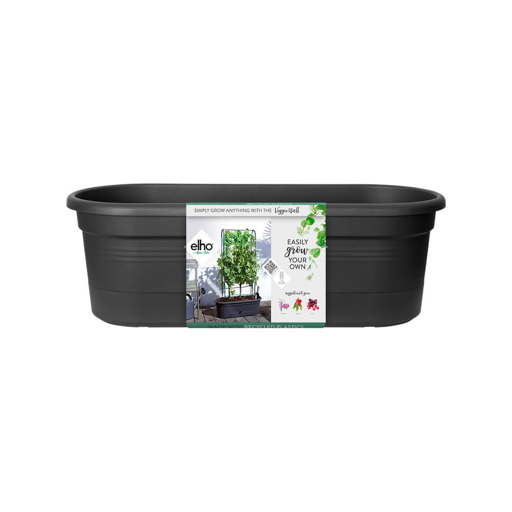 elho Green Basics Veggie Wall Pflanzkasten 80cm Living Schwarz