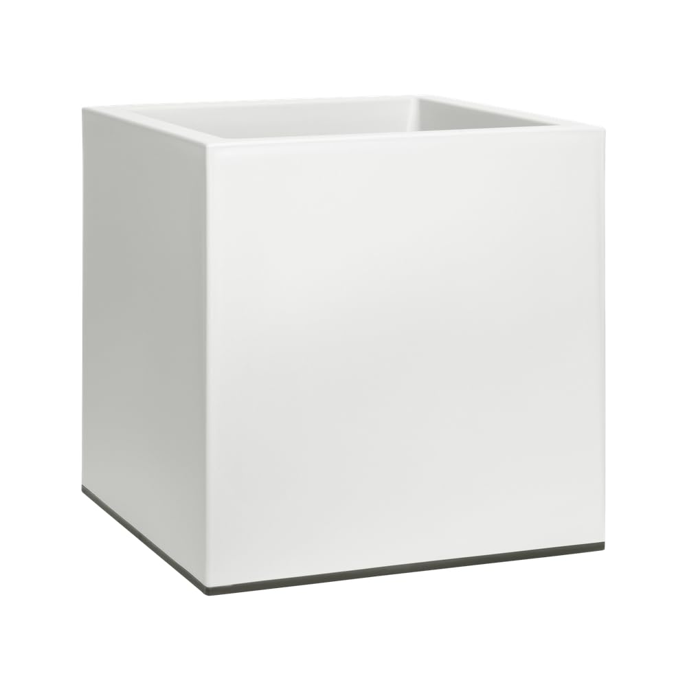 elho Vivo Square Blumenkasten Weiß 40 cm mit Rollen