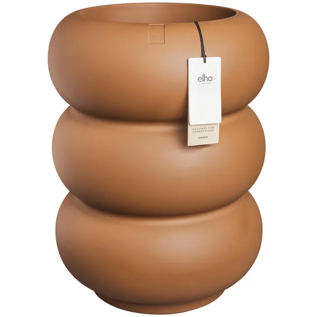 elho amber roll high 43 Blumentopf Caramel Ø 43 cm recycelt