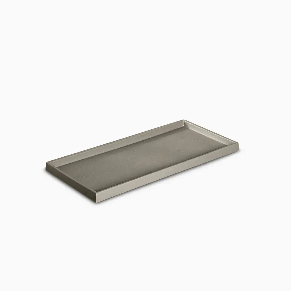 Serralunga Untersetzer eckig 58,5cm Tortora Pflanzschale