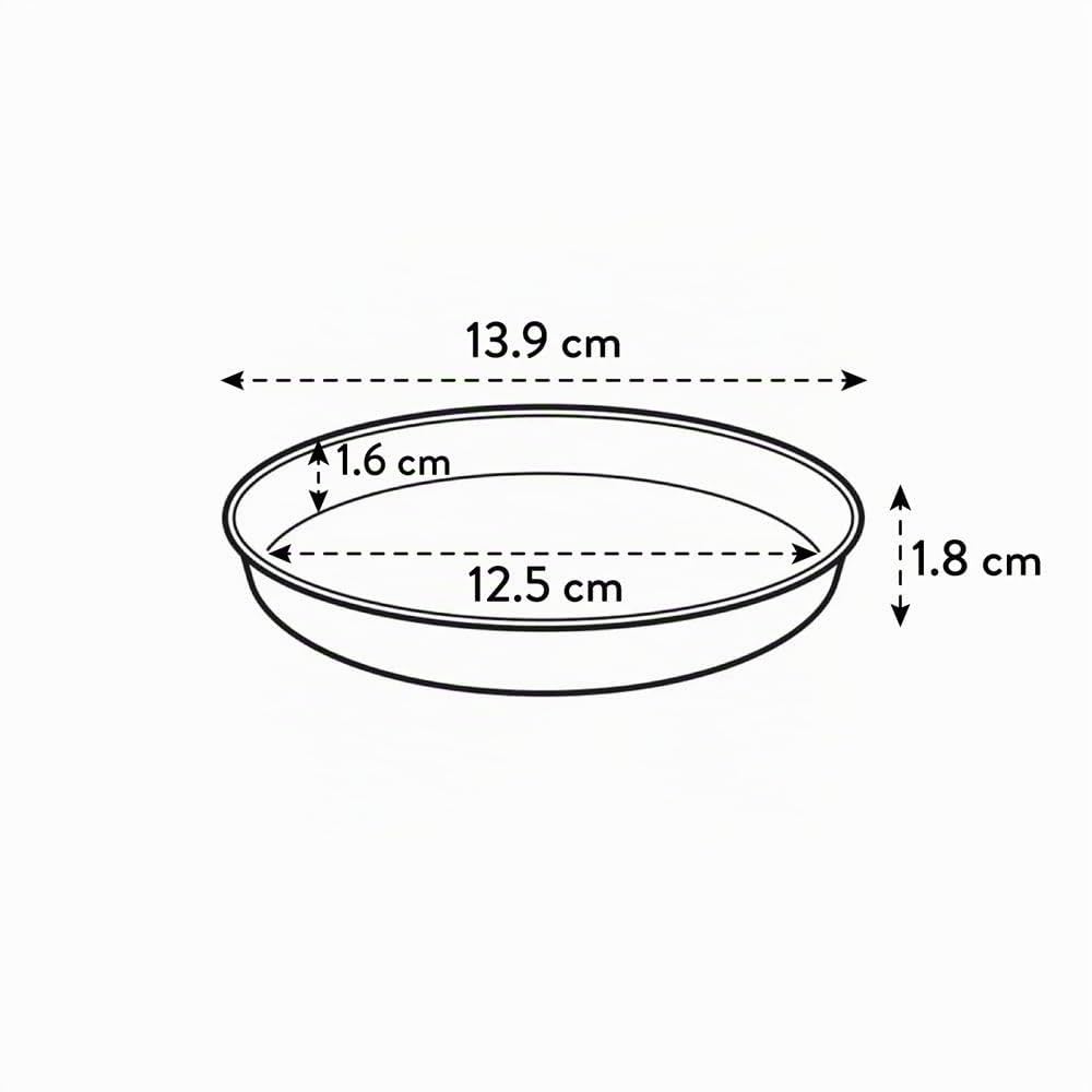elho Loft Untersetzer Rund 14 cm Weiss Kunststoff