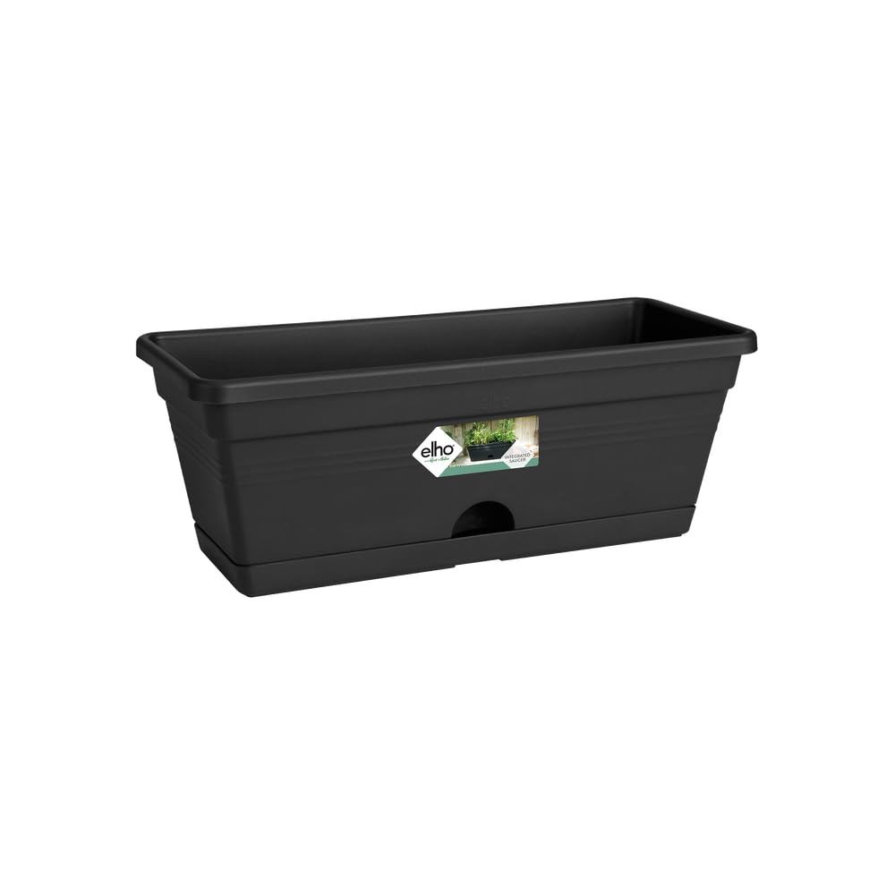 elho Green Basics Balkonkasten Mini 30cm Schwarz Untersetzer