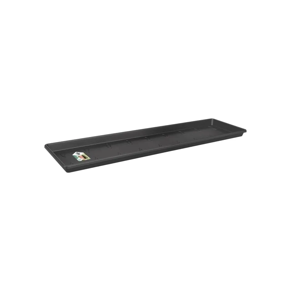 Elho Green Basics Balkon Untersetzer 40 cm Schwarz Kunststoff