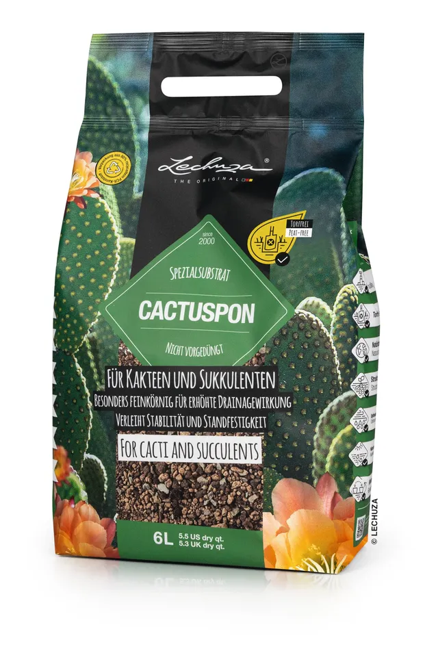 Lechuza Cactuspon Pflanzsubstrat 6 Liter Kakteen
