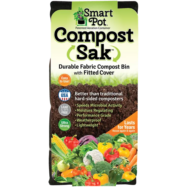 Smart Pot Compost Sak Kompostsack mit Deckel atmungsaktiv