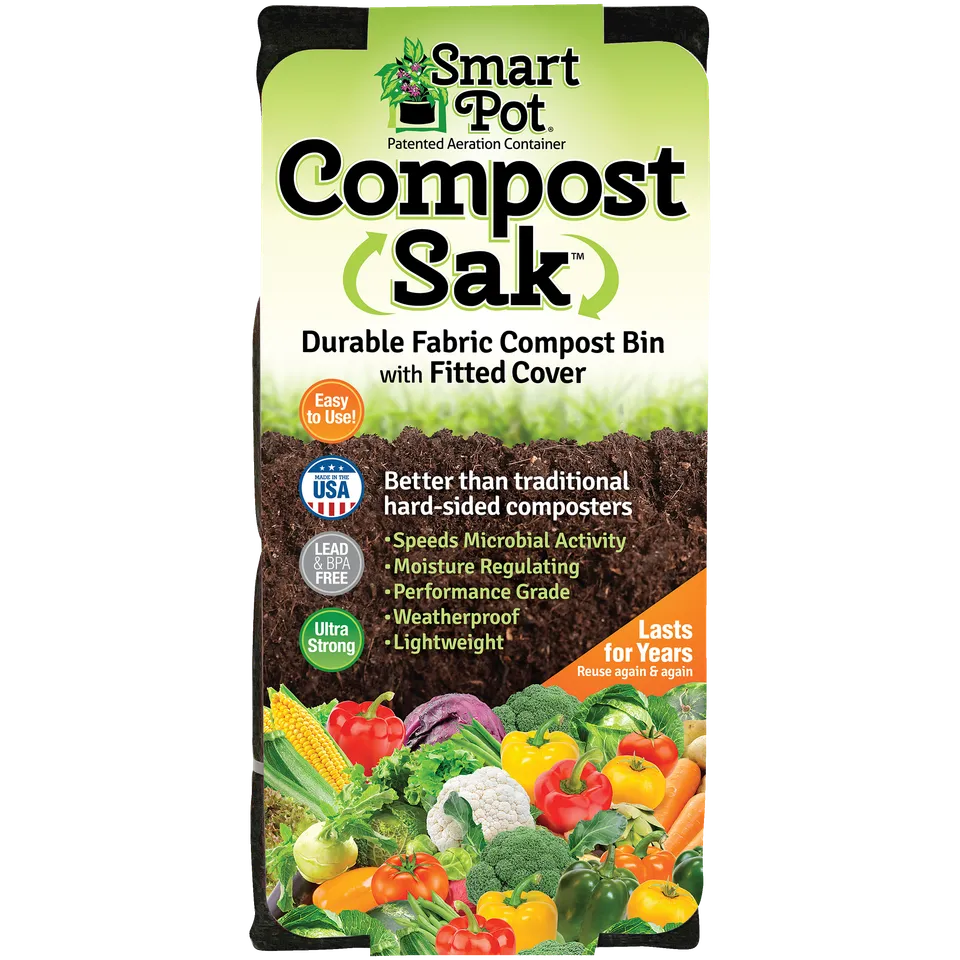 Smart Pot Compost Sak Kompostsack mit Deckel atmungsaktiv
