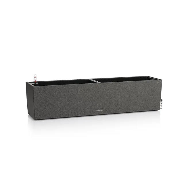 Lechuza Balconera Stone 80 Balkonkasten Graphitschwarz 80cm