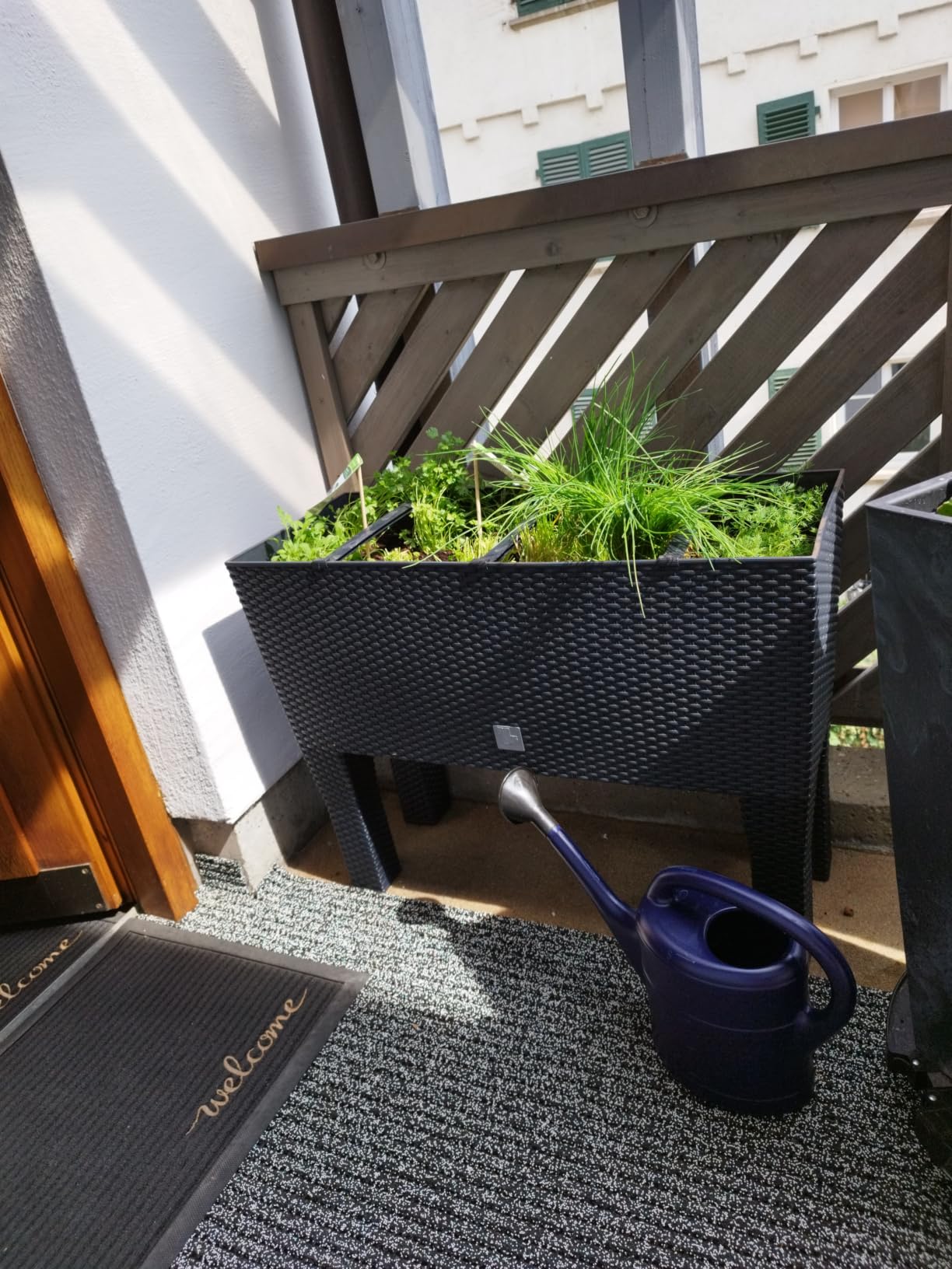 Prosperplast Rato Case High Blumenkasten schwarz 60cm Bewässerung