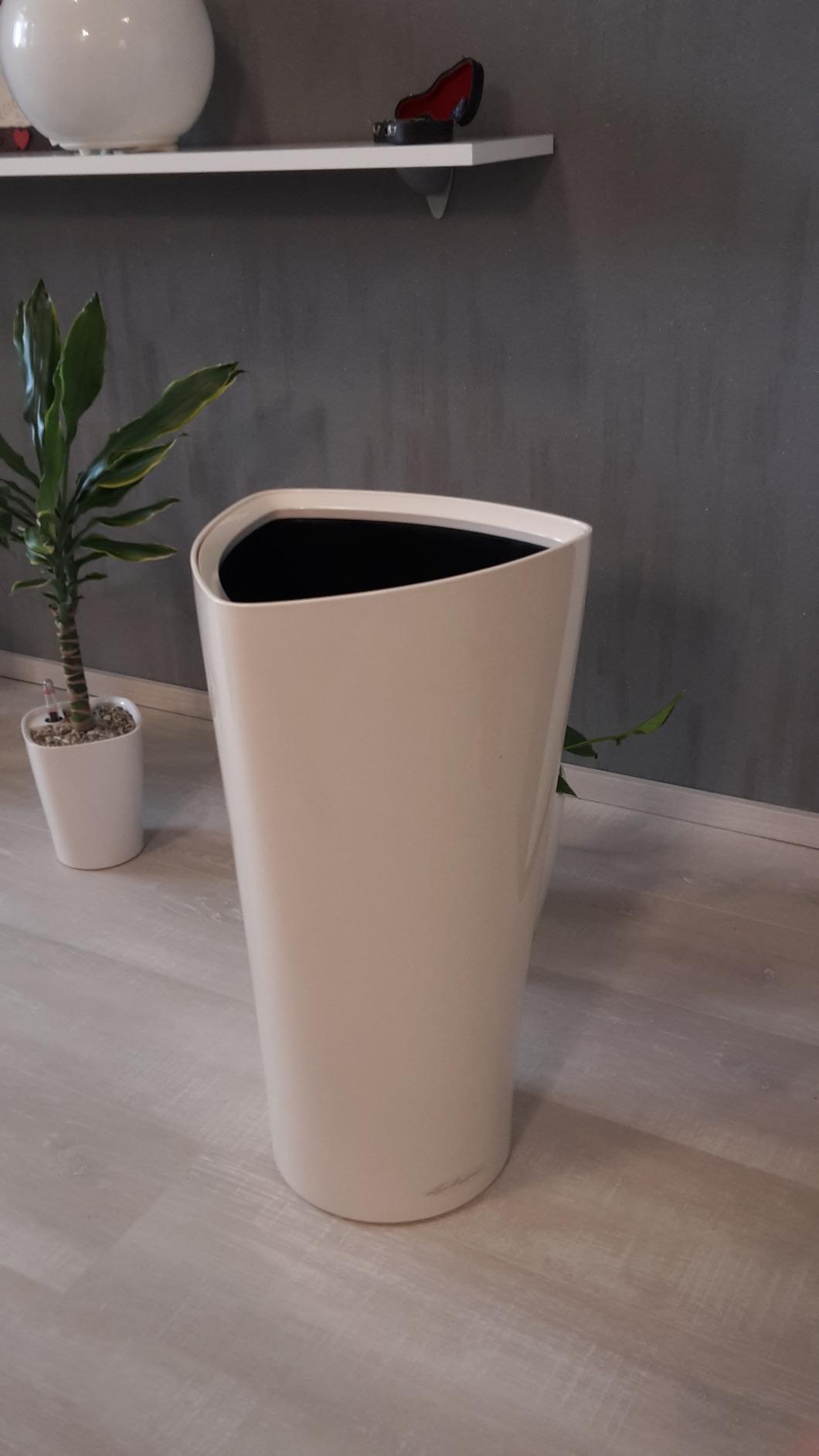 Lechuza Delta Premium 30 Pflanzsäule Anthrazit Metallic
