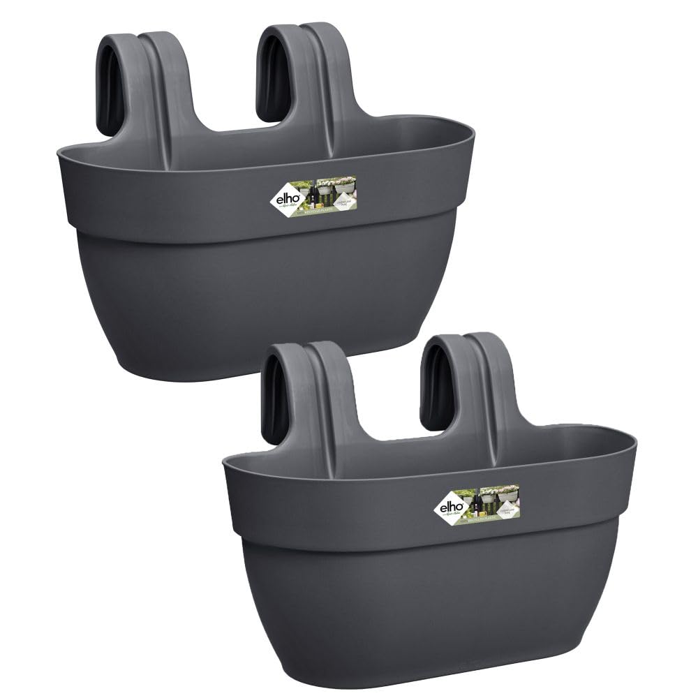 elho Vibia Campana Easy Hanger M Balkonkasten Anthrazit 2er
