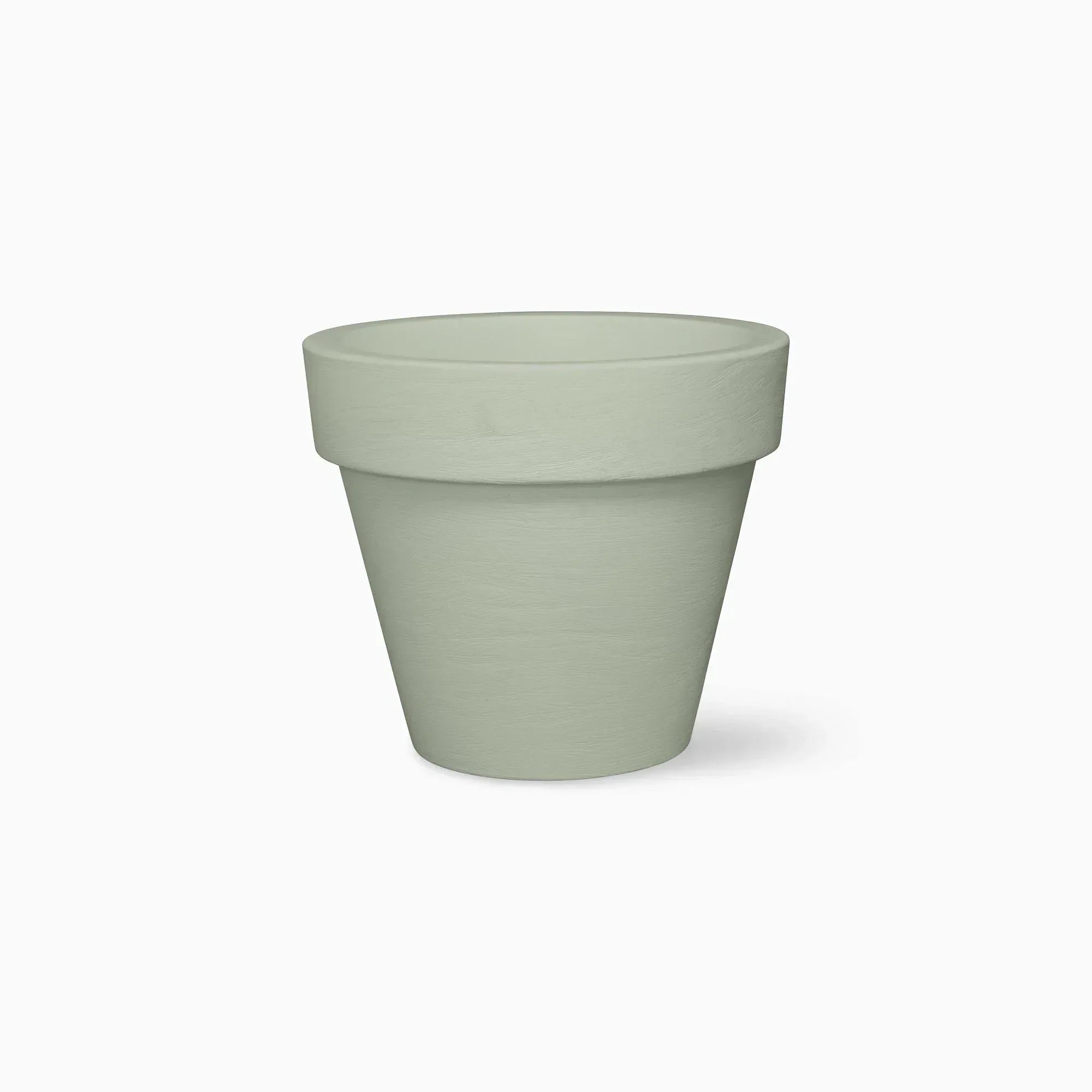 Serralunga Bordato Liscio Pflanztopf Rund 35 cm Weiß