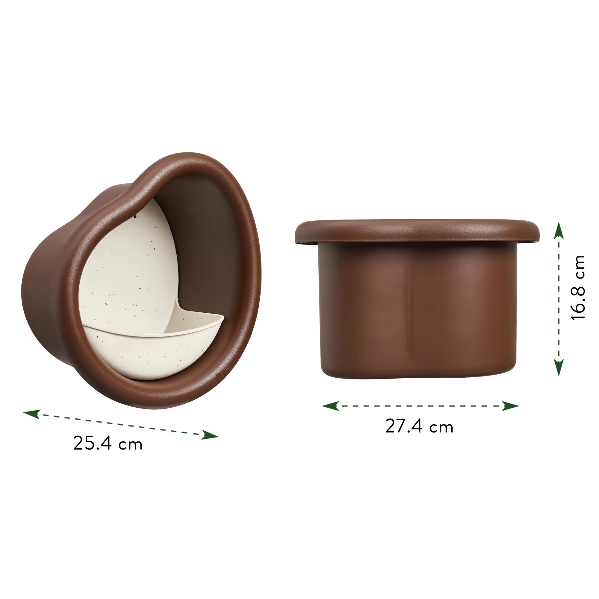 elho Organic Vogelfutterhaus 25 cm Chestnut Brown