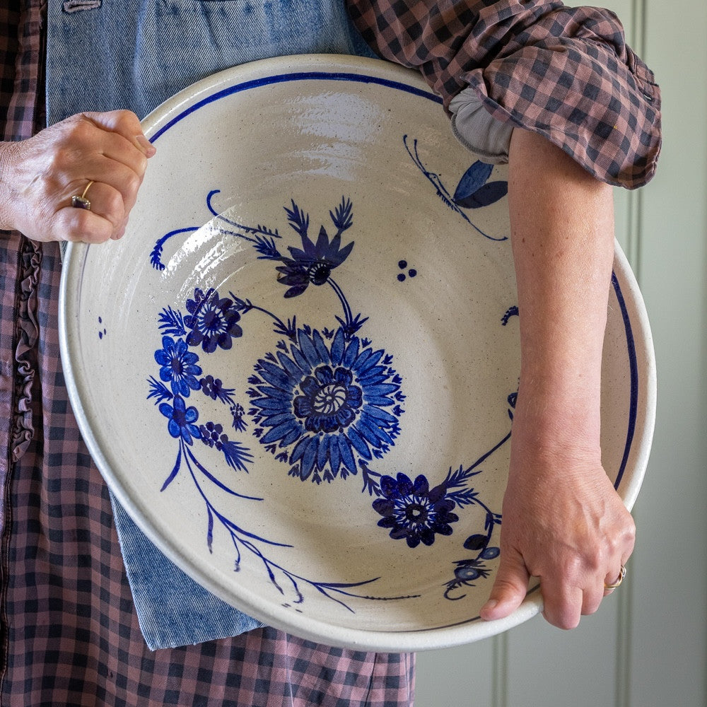 Sarah Raven Shanghai Serving Bowl Servierschüssel Terracotta 41cm