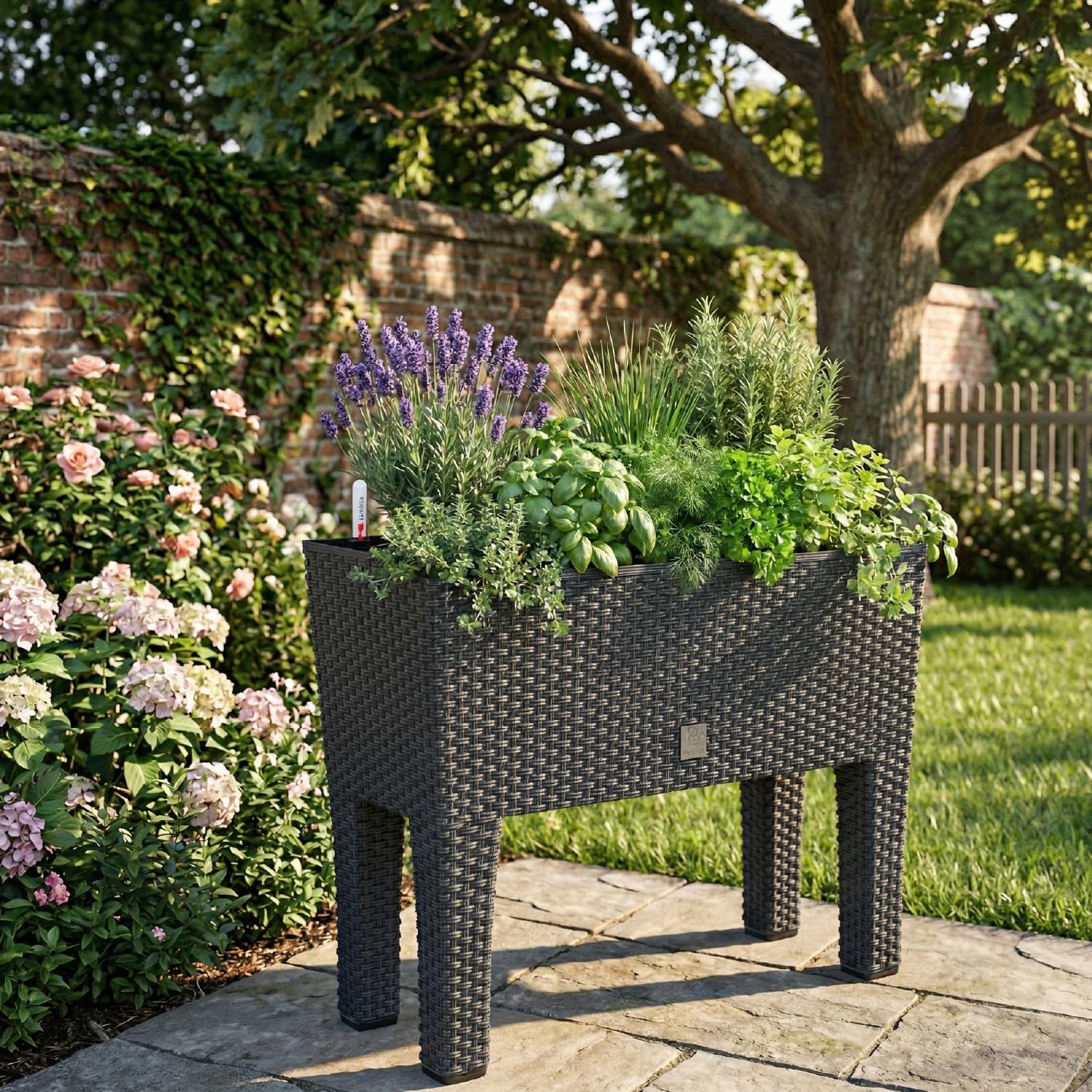 Prosperplast Rato Case High Blumenkasten schwarz 60cm Bewässerung