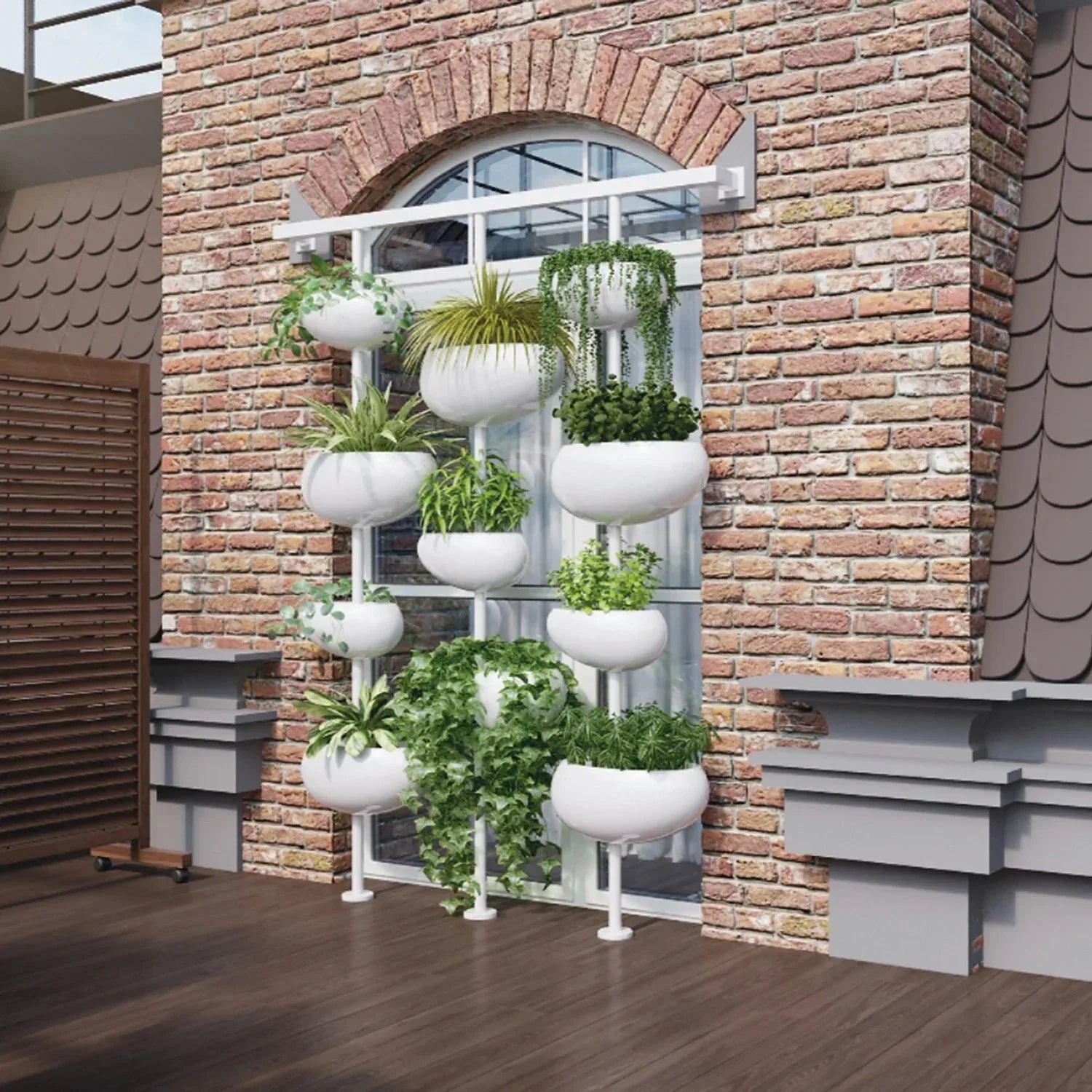 Serralunga Greenpills Pflanzwand Hellblau modular