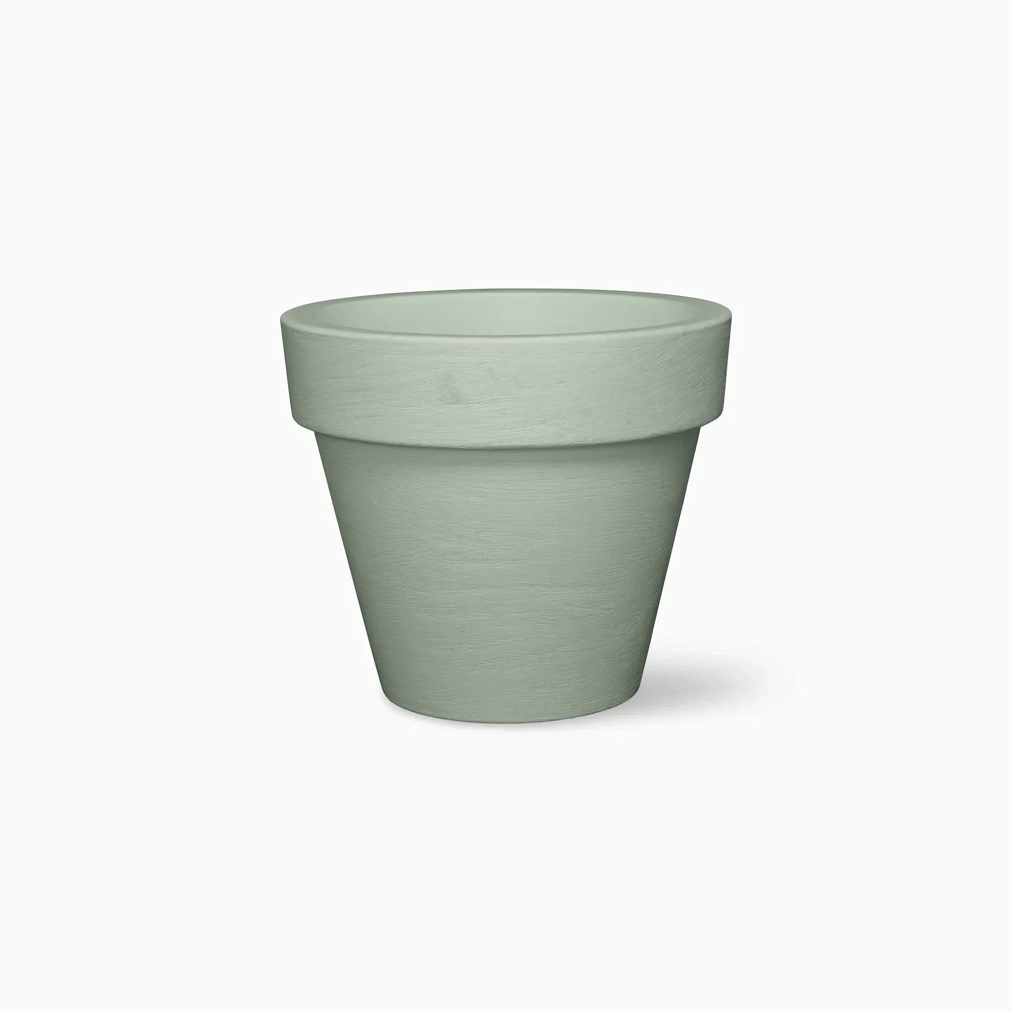 Serralunga Bordato Liscio Pflanztopf Rund 35 cm Weiß