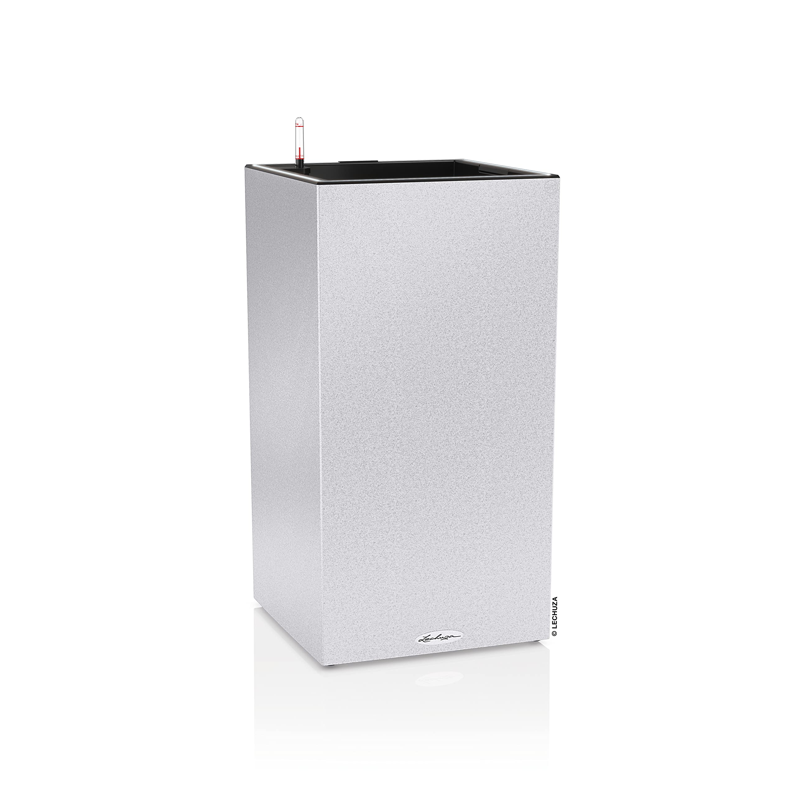 Lechuza Canto Stone LED High Pflanzsäule Quarzweiß 40 Set