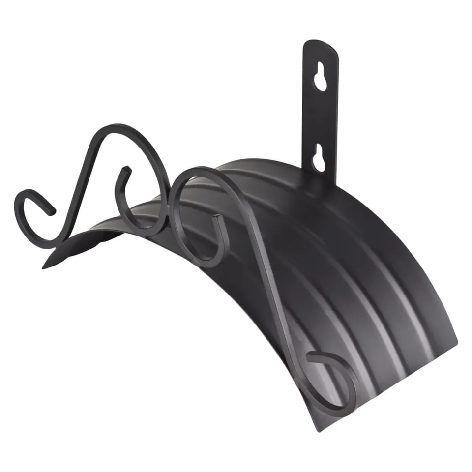 GardenMate Classic Schlauchhalter Metall schwarz für 40m Schlauch