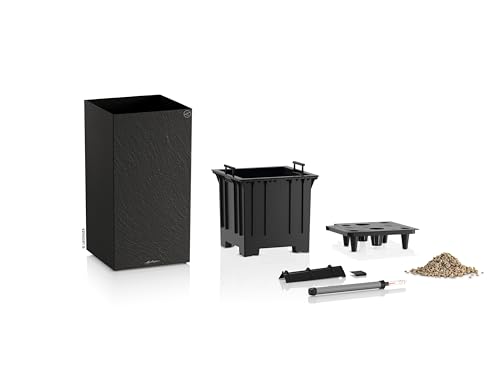 Lechuza Canto Slatestone High 40 Pflanzsäule Dark Grey