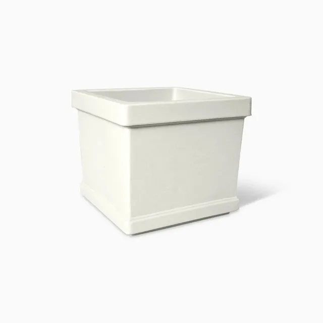 Serralunga Neoclassic Quadro Pflanztopf Weiß 47 cm Eckig