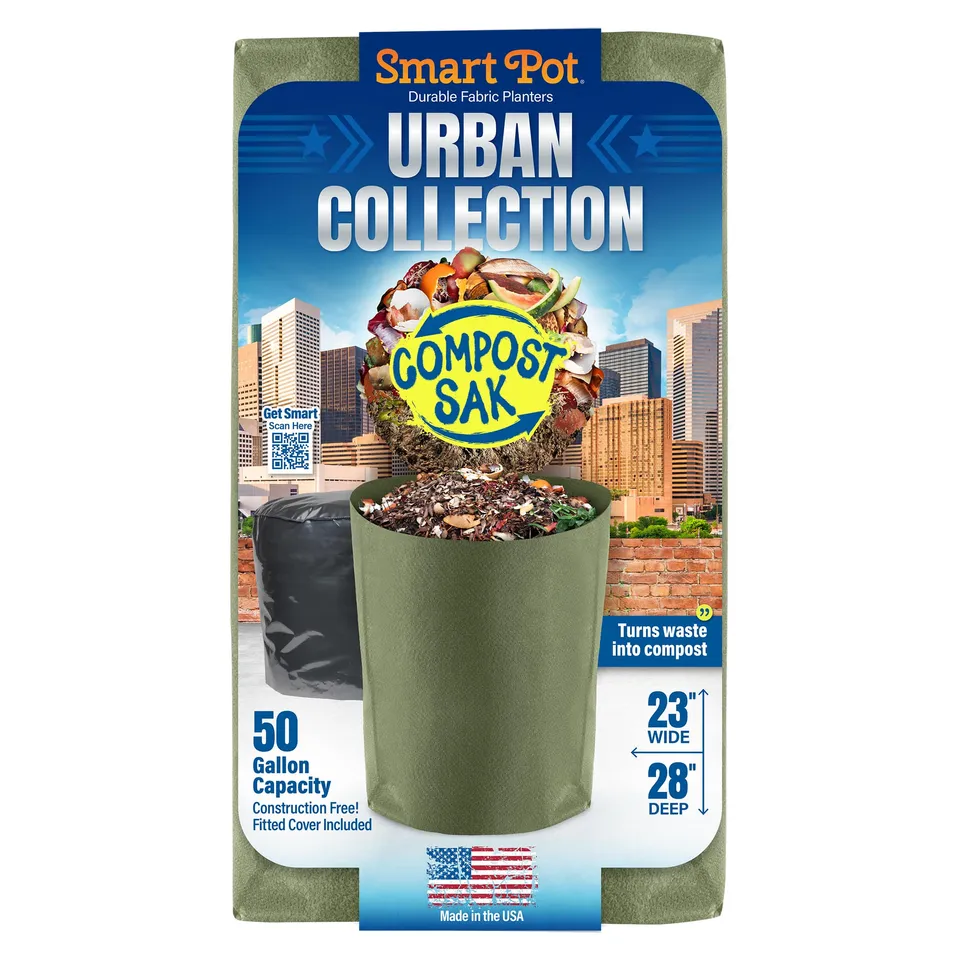 Smart Pot Urban Compost Sak Kompostsack 50 Gallonen mit Deckel