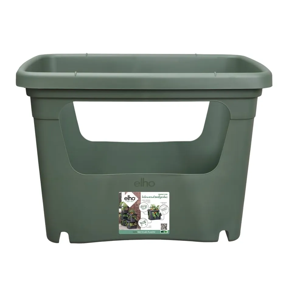 elho Green Basics Stack & Grow 50 Übertopf Laubgrün Gemüse