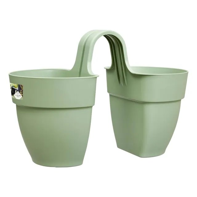 elho Vibia Campana Flower Twin Blumentopf 21cm Pistazien Grün