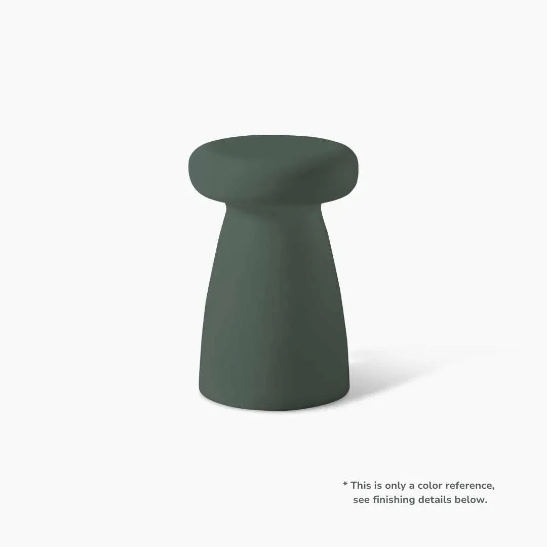 Serralunga Porcino Hocker Weiß rund Pilzform