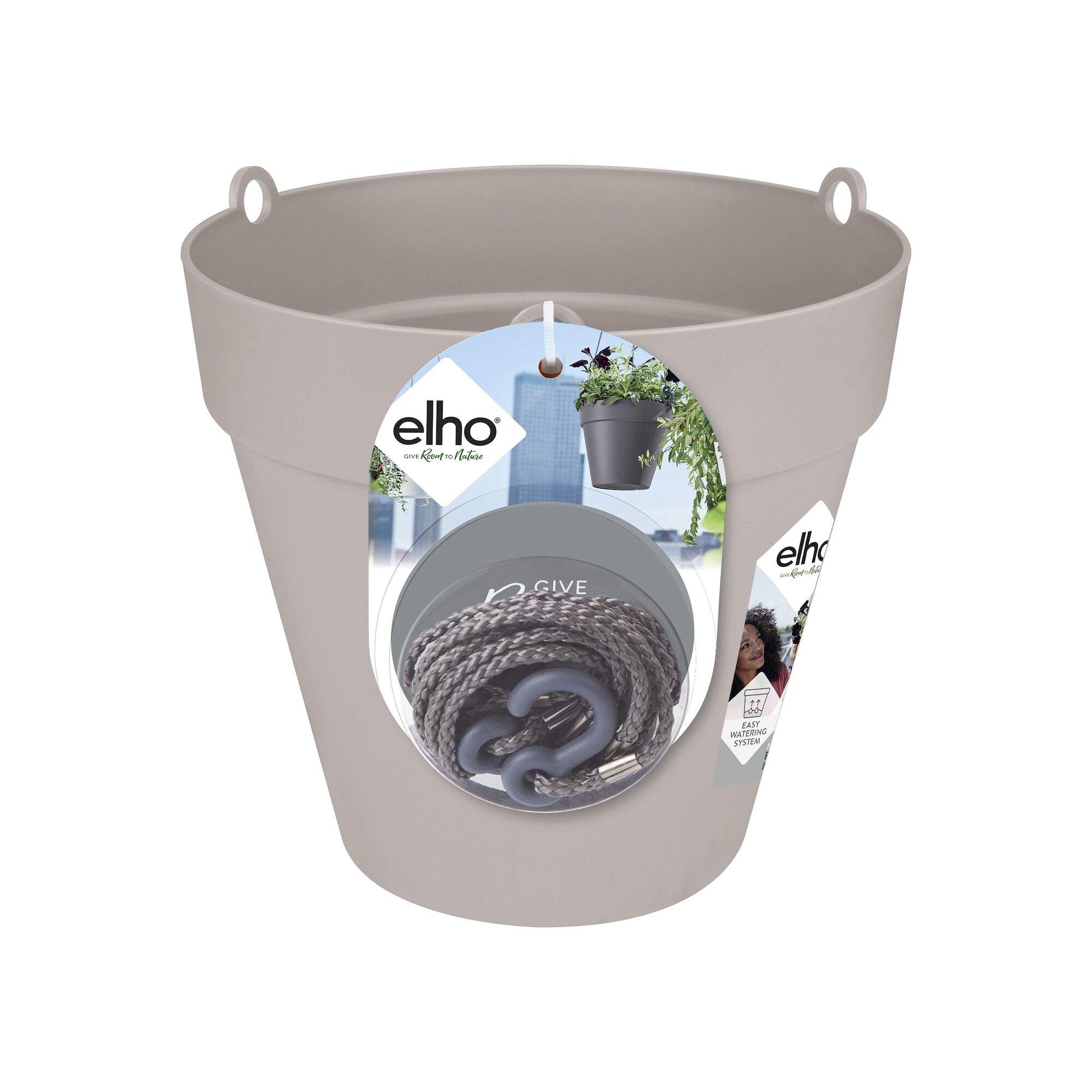 elho Loft Urban Hängeampel Weiß 20 mit Seil