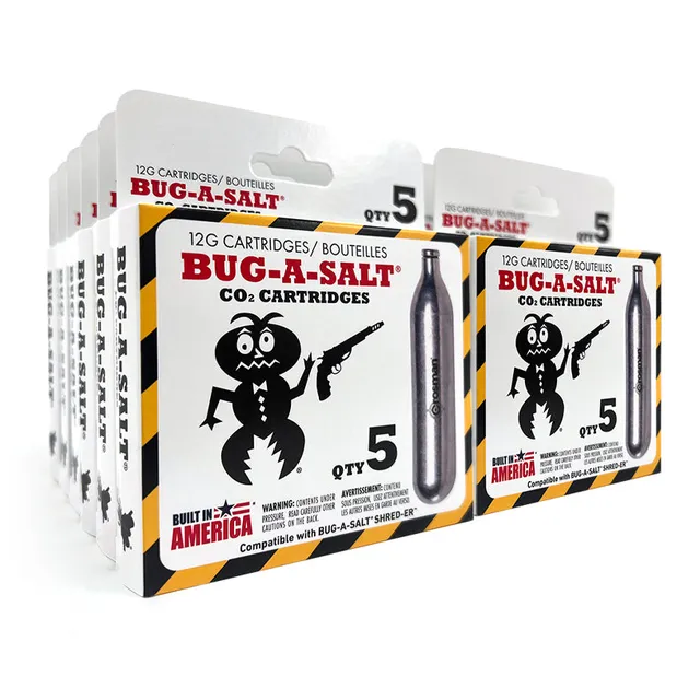 Bug-A-Salt Shred-Er CO2 Kartuschen 12-g 60 Stück