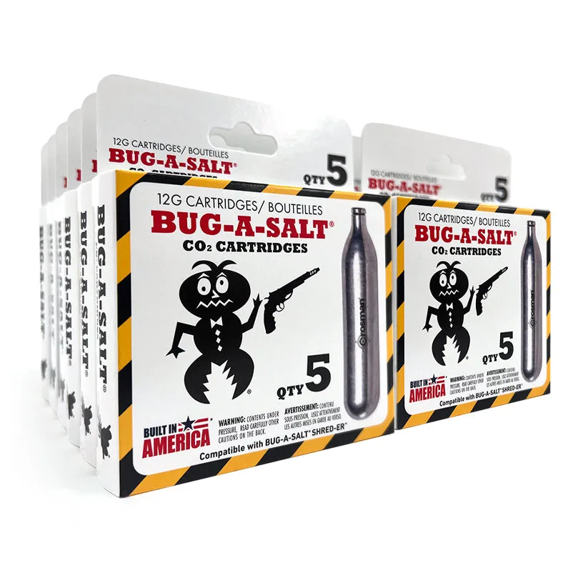 Bug-A-Salt Shred-Er CO2 Kartuschen 12-g 60 Stück