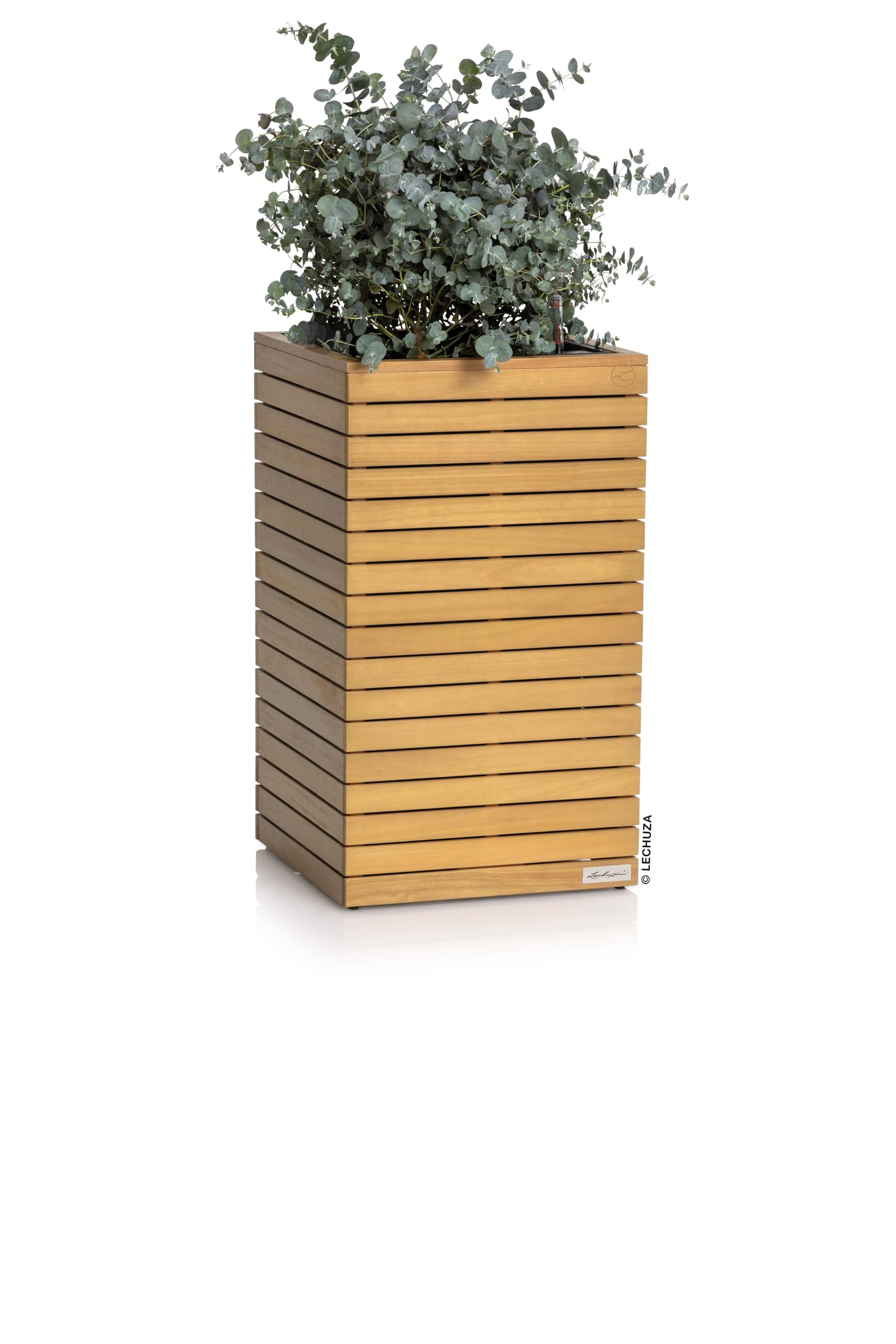 Lechuza PALO 45 high Pflanzgefäß Eukalyptusholz 44x77 cm