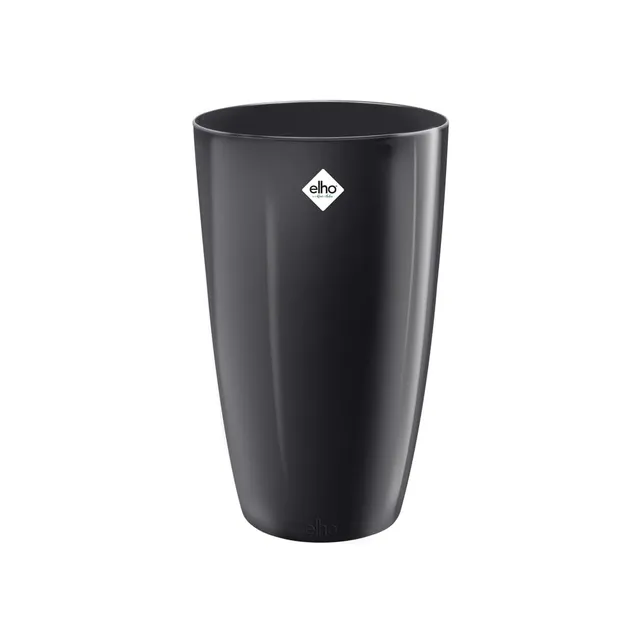 elho Brussels Diamond Blumentopf Hoch 27 Schwarz Metallic Ø27