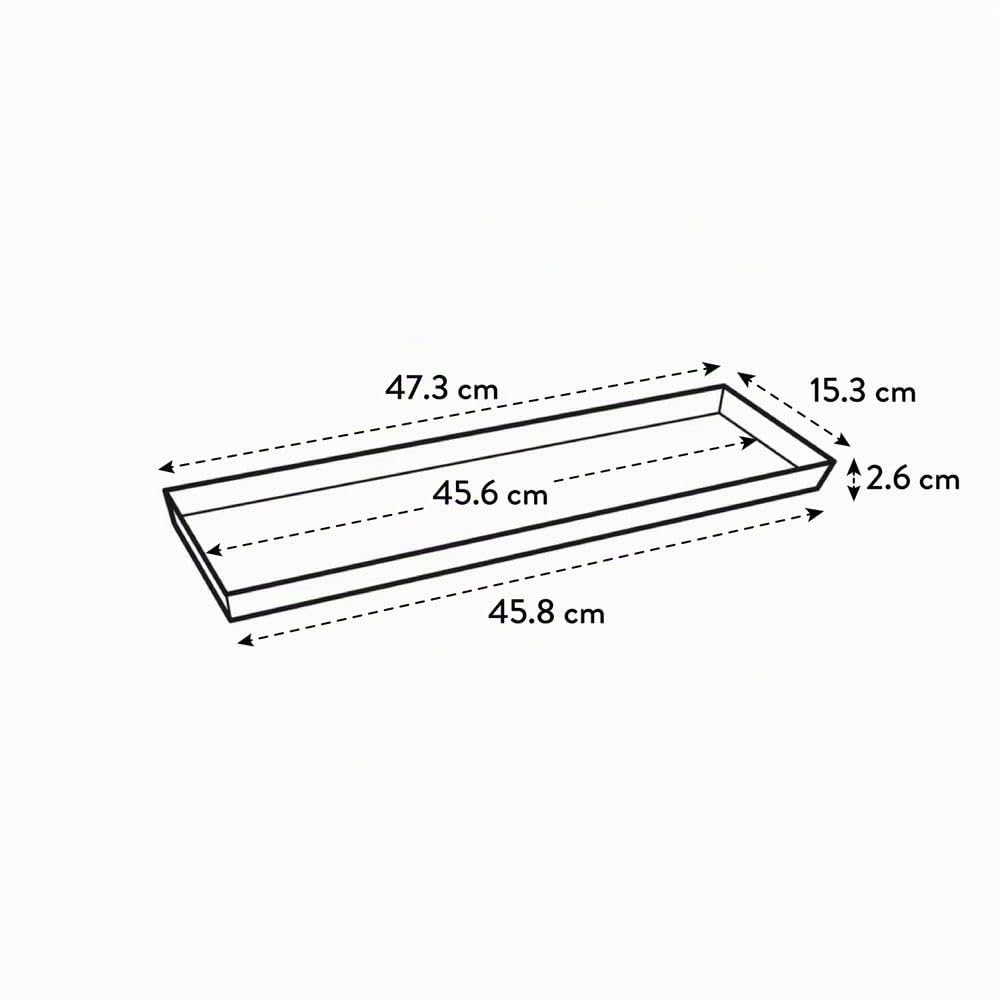 elho Loft Urban Untersetzer 50cm Anthracite für Balkonkasten