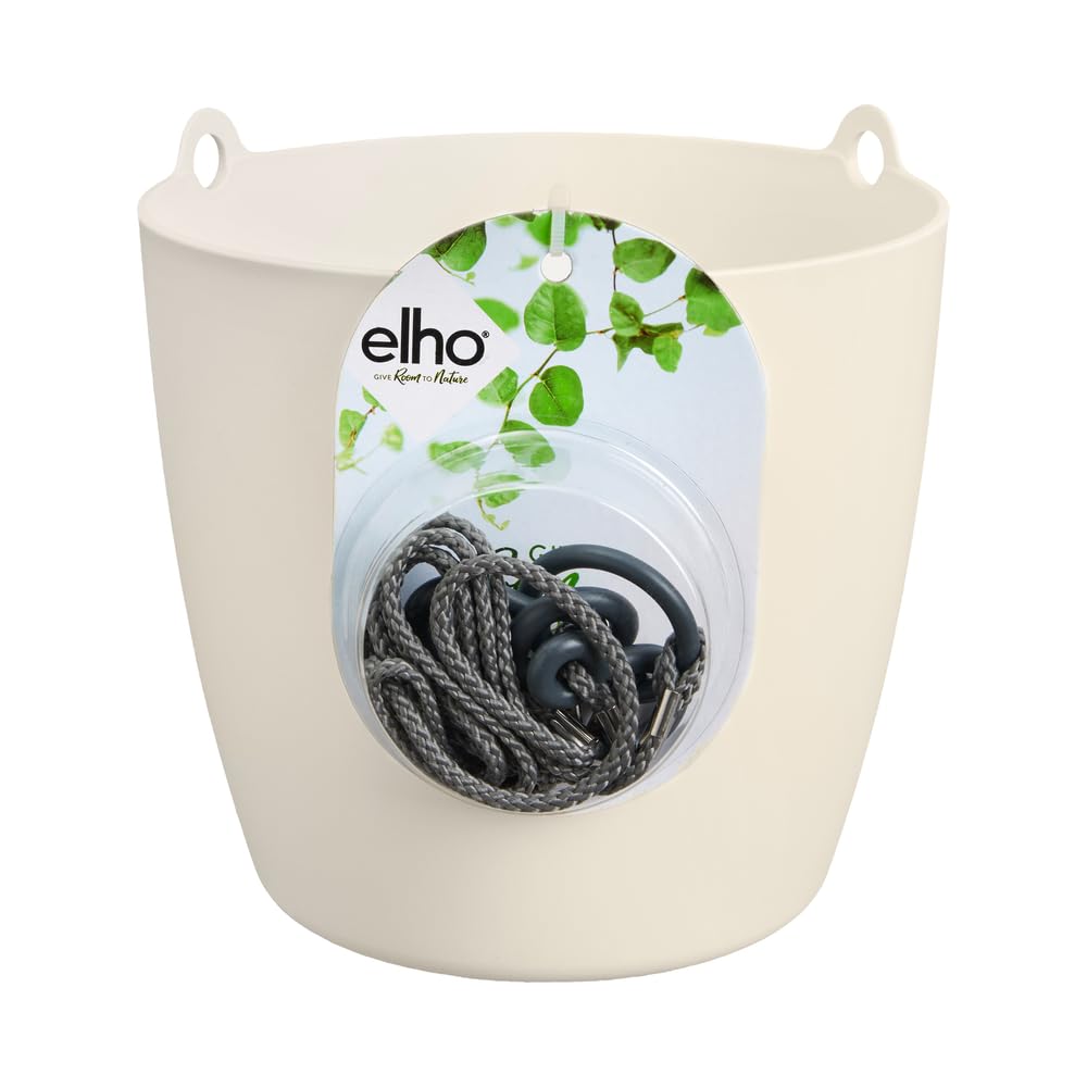 elho Brussels Hängeampel 18 Blumentopf weiss wasserdicht